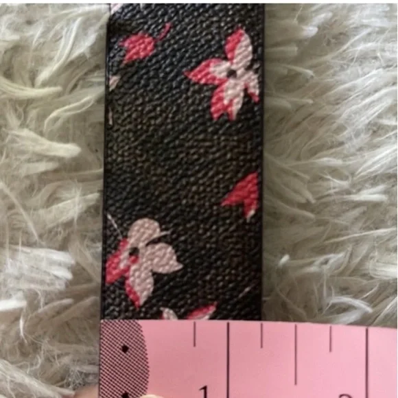 Michael Kors Reversible MK Logo Brown/Flower Print Belt MK Buckle Large NWT